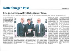 Presse Eine ziemlich innovative Rottenburger Firma